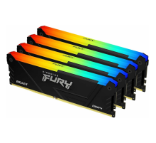 Оперативная память 64Gb DDR4 3200MHz Kingston Fury Beast Black RGB KF432C16BB2AK4/64