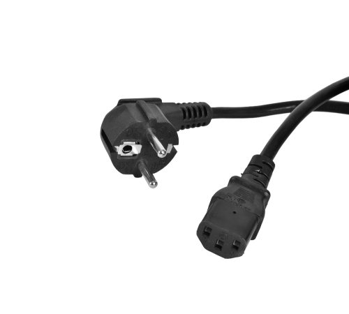 Шнур питания с заземлением IEC 60320 C13/Schuko 10 А / 250 В (3x1 0) длина 3 м Rem R-10-CORD-C13-S-3 99900000004