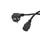 Шнур питания с заземлением IEC 60320 C13/Schuko 10 А / 250 В (3x1 0) длина 3 м Rem R-10-CORD-C13-S-3 99900000004