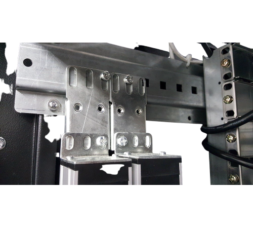 Вертикальный блок розеток Rem -16 с авт. 16А 10 Schuko IEC 60320 C19 16A алюм. 33-48U колодка Rem R-16-10S-10C19-A-1420-K 30112224208