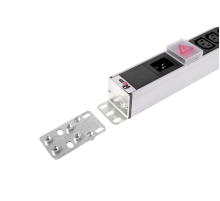 Вертикальный блок розеток Rem -16 с выкл. 14 IEC 60320 C13 10 C19 вход C20 16A алюм. 33-48U Rem R-16-14C13-10C19-V-1420 30112224210