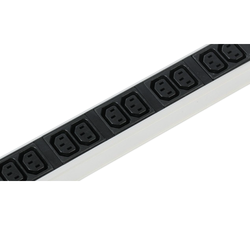 Вертикальный блок розеток Rem -16 с выкл. 14 IEC 60320 C13 10 C19 вход C20 16A алюм. 33-48U Rem R-16-14C13-10C19-V-1420 30112224210