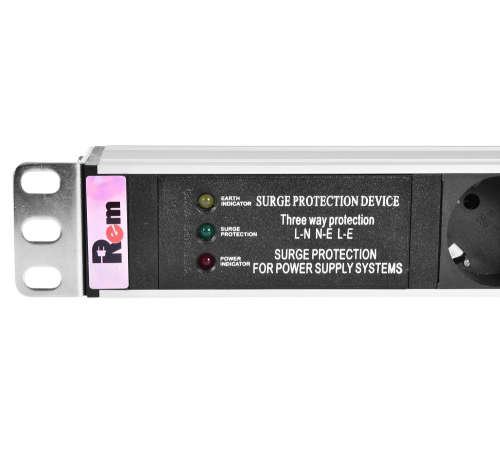 Вертикальный блок розеток Rem -16 с фил. и инд. 25 IEC 60320 C13 алюм. 42-48U шнур 3 м. Rem R-16-25C13-FI-1820-3 30112224306