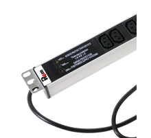 Вертикальный блок розеток Rem -16 с фил. и инд. 25 IEC 60320 C13 алюм. 42-48U шнур 3 м. Rem R-16-25C13-FI-1820-3 30112224306