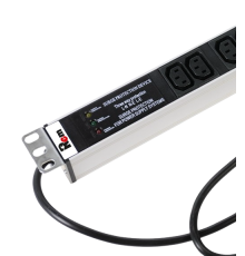 Вертикальный блок розеток Rem -16 с фил. и инд. 25 IEC 60320 C13 алюм. 42-48U шнур 3 м. Rem R-16-25C13-FI-1820-3 30112224306