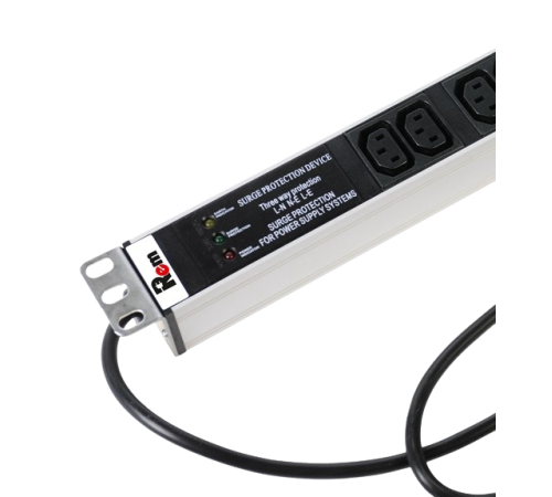 Вертикальный блок розеток Rem -16 с фил. и инд. 25 IEC 60320 C13 алюм. 42-48U шнур 3 м. Rem R-16-25C13-FI-1820-3 30112224306