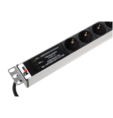 Вертикальный блок розеток Rem -16 с фил. и инд. 15 Schuko 10 C13 16A алюм. 42-48U шнур 3 м. Rem R-16-15S-10C13-FI-1820-3 30112224307