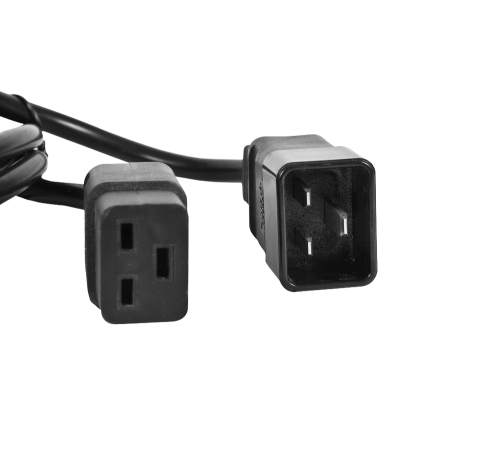 Шнур питания с заземлением IEC 60320 C19/IEC C20 16 А / 250 В (3x1 5) длина 1 8 м Rem R-16-CORD-C19-C20-1.8 99900000008