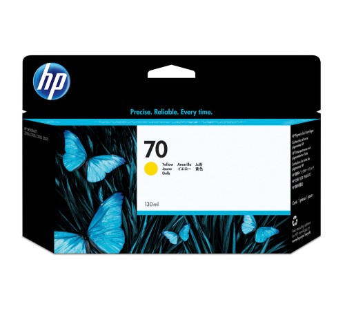 Картридж для плоттеров HP 70 желтый C9454A