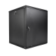 Шкаф телекоммуникационный настенный разборный ЭКОНОМ 18U (600x520) дверь металл цвет черный ЦМО ШРН-Э-18.500.1-9005 30144251654