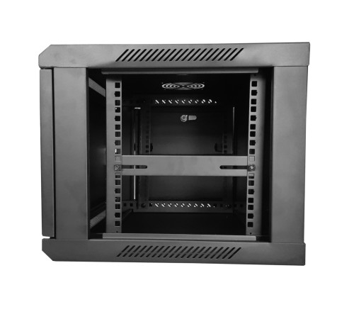 Шкаф настенный 6U серия WMA (Wall Maestro) (600х600х370) разборный передняя стеклянная дверь черный Netko А N.WMA.6606GWD.65154.BK (65154)
