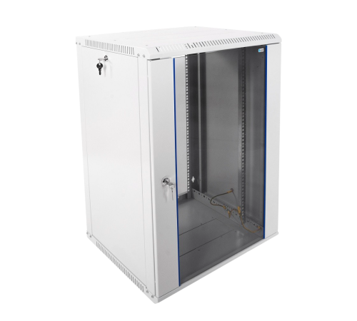 Шкаф телекоммуникационный настенный разборный ЭКОНОМ 18U (600x520) дверь стекло ЦМО ШРН-Э-18.500 30144251603