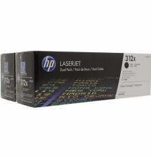Лазерный картридж HP 312X увеличенной емкости упаковка 2 шт. черный CF380XD