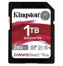 Карта памяти 1Tb SD Kingston Canvas React Plus SDR2V6/1TB