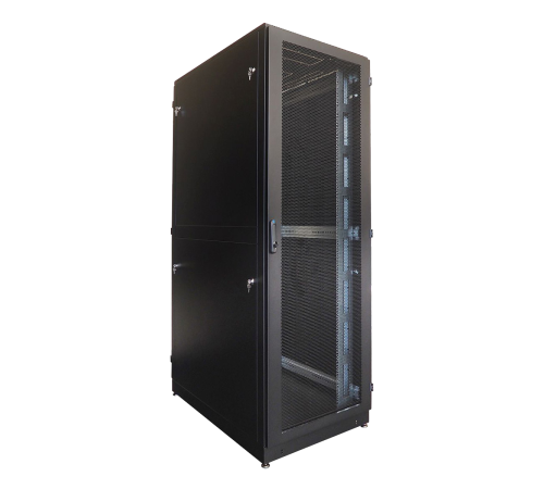 Шкаф серверный напольный 48U (800x1200) дверь перфорированная задние двойные перф. цвет черный ЦМО ШТК-М-48.8.12-48АА-9005 30144569450 Шкаф серверный напольный 48U (800x1200) дверь перфорированная задние двойные перф. цвет черный ЦМО ШТК-М-48.8.12-48АА-9005 30144569450