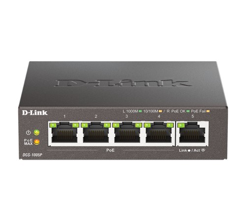 Коммутатор D-Link DGS-1005P DGS-1005P/B3A