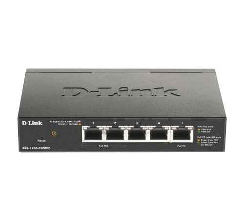 Коммутатор D-Link DGS-1100-05PDV2 DGS-1100-05PDV2/A1A