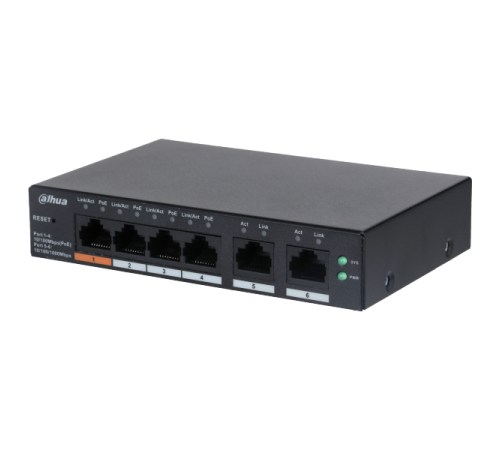 Коммутатор с PoE Dahua DH-CS4006-4ET-60