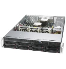 Шасси серверное Supermicro SuperServer 2U 620P-TRT noCPU(2)3rd GenScalable/TDP 270W/no DIMM(16)/ SATARAID HDD(8)LFF/6xLP,M2/2x10GbE/2x1200W(NO SNK) (id 31339)