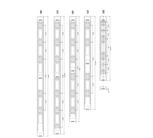 Вертикальный кабельный органайзер для PDU высотой 42U SNR SNR-VR-ORG-PDU-42