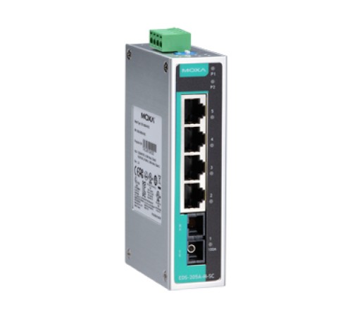 Коммутатор Moxa EDS-205A-S-SC