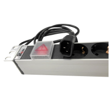 Блок розеток Rem -10 с выкл. 8 Sсhuko 10 A алюм. 19 шнур 1.8 м. IEC 60320 C14 Rem R-10-8S-V-440-1.8 30112226915