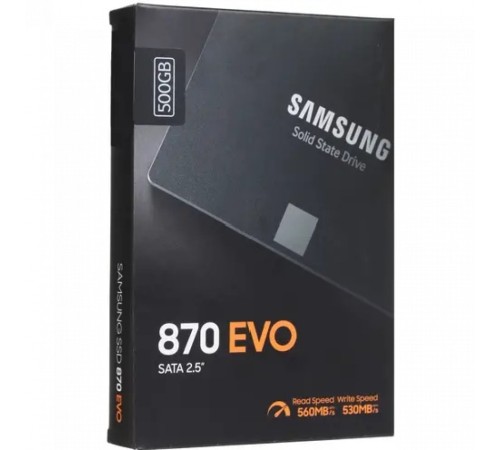 Внутренний жесткий диск Samsung 870 EVO MZ-77E500B/EU, 500 ГБ, 2.5 дюйма, SATA) MZ-77E500B/EU