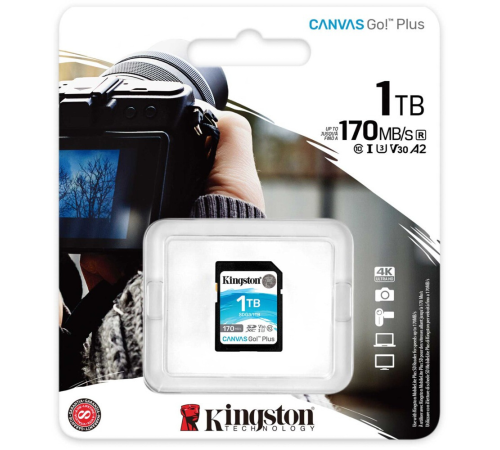 Карта памяти 1Tb SD Kingston Canvas Go! Plus SDG3/1TB