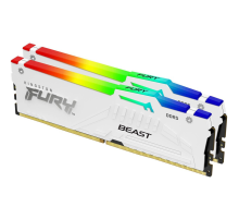 Оперативная память 64Gb DDR5 5600MHz Kingston Fury Beast White RGB KF556C40BWAK2-64