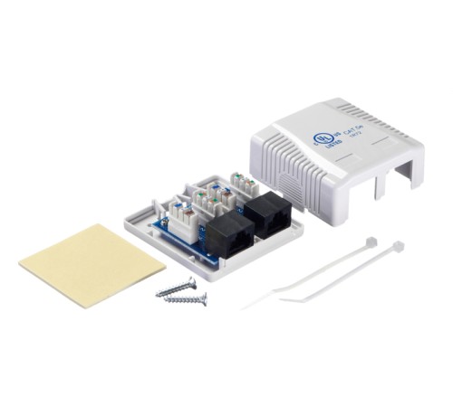 Розетка компьютерная Netko JE342RCE-USD/WH (54400)