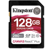 Карта памяти 128Gb SD Kingston Canvas React Plus SDR2V6/128GB