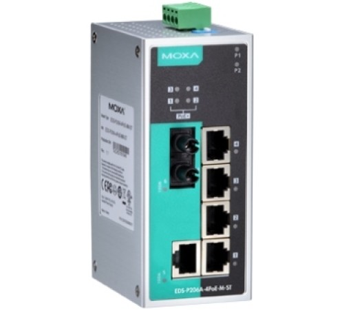 Коммутатор Moxa EDS-P206A-4PoE-M-ST