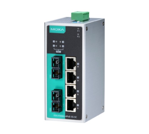 Коммутатор Moxa EDS-P206A-4PoE-SS-SC