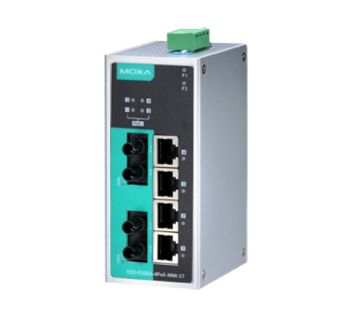 Коммутатор Moxa EDS-P206A-4PoE-MM-ST-T