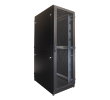 Шкаф серверный напольный 42U (800x1200) дверь перфорированная задние двойные перф. цвет черный ЦМО ШТК-М-42.8.12-48АА-9005 30144568450