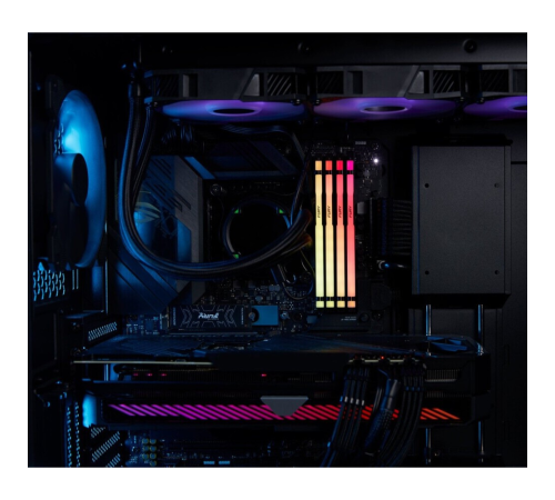 Оперативная память 64Gb DDR5 5200MHz Kingston Fury Beast Black RGB KF552C40BBAK4-64