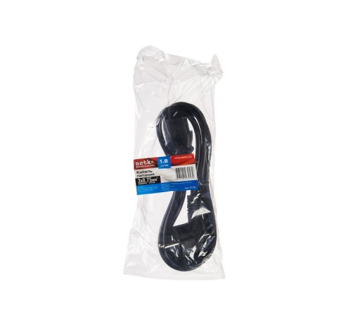 Кабель питания Netko D03+ST3 1.8M 0.75MM2 (52196)