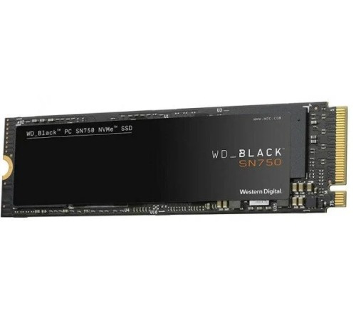 Твердотельный накопитель/ WD SSD Black SN750, 250GB, M.2(22x80mm), NVMe, PCIe 3.0 x4, 3D TLC, R/W 3100/1600MB/s, IOPs 220 000/180 000, DRAM buffer 256MB, TBW 200, DWPD 0.4 (WDS250G3X0C) (id 19826)
