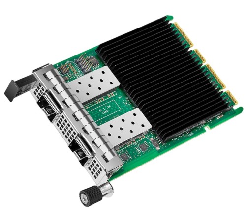 Сетевой адаптер Intel® Ethernet Network Adapter E810-XXVDA2 for OCP 3.0, 2xSFP28 ports, 25GbE, OCP 3.0 PCI-E x8 gen3/gen4, iWARP/RoCEv2, IEEE 1588 PTP, ADQ, iSCSI, NFS, VMDq. PCI-SIG* SR-IOV Capable (E810XXVDA2OCPV3) (id 28665)