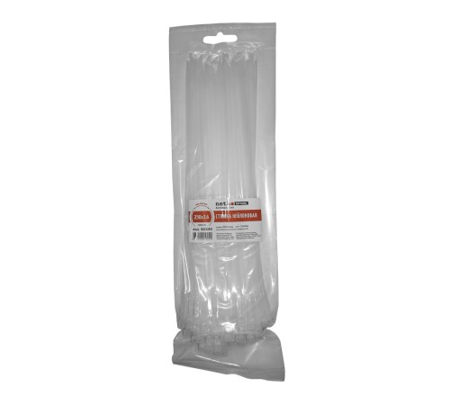 Стяжка нейлоновая 250*3,6 / 100 шт (белая) Netko Optima SZ NT-250X3.6-W-SZ (60244)
