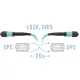 Патчкорд оптический MPO/UPC FF MM 12 волокон 20 метров (Cross) SNR SNR-PC-MPO/UPC-MPO/UPC-FF-MM-12F-20m