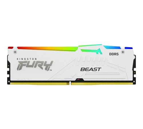 Оперативная память 16Gb DDR5 5200MHz Kingston Fury Beast White RGB KF552C40BWA-16 Оперативная память 16Gb DDR5 5200MHz Kingston Fury Beast White RGB KF552C40BWA-16