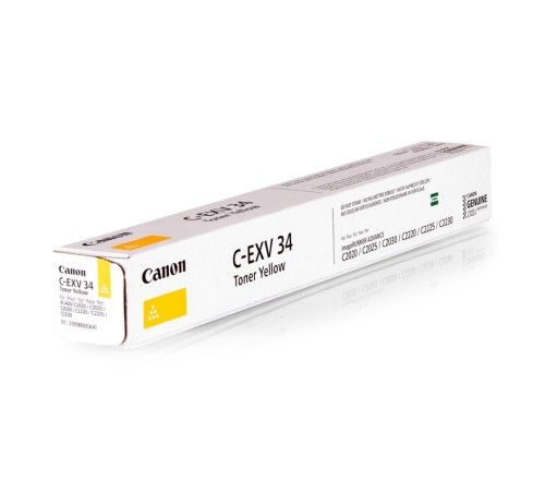 Тонер Canon C-EXV34 Yellow 3785B002