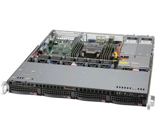 Серверная платформа Supermicro SuperServer 1U 510P-MR no CPU(1)3rd Gen Xeon Scalable/TDP 220W/ no DIMM(8)/SATARAID HDD(4)LFF /2x1GbE/1xFHHL,M2/400W (id 31301)