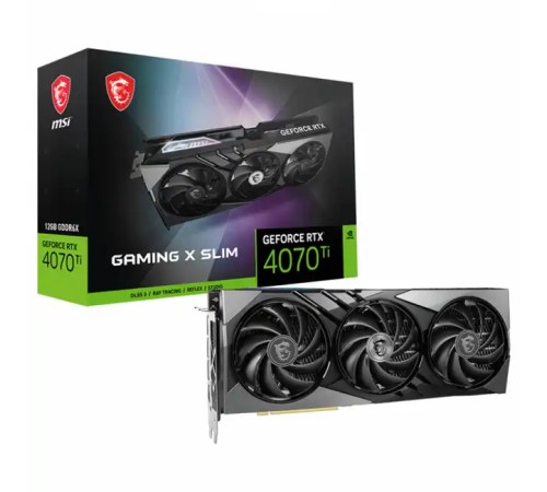 Видеокарта MSI GeForce RTX 4070 Ti GAMING X SLIM 12G