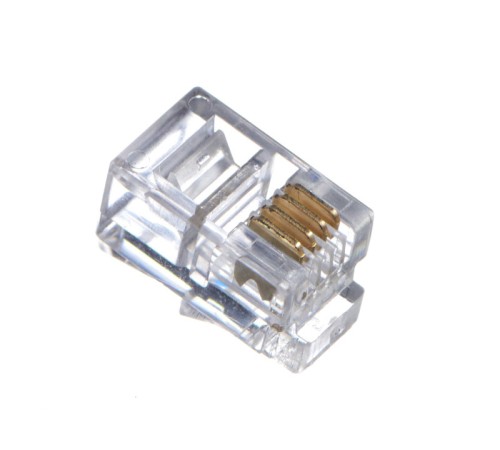 Коннектор RJ-9 Netko NC-RJ-9- (4p4c) 100 штук (51034) NC-RJ-9-(4P4C)