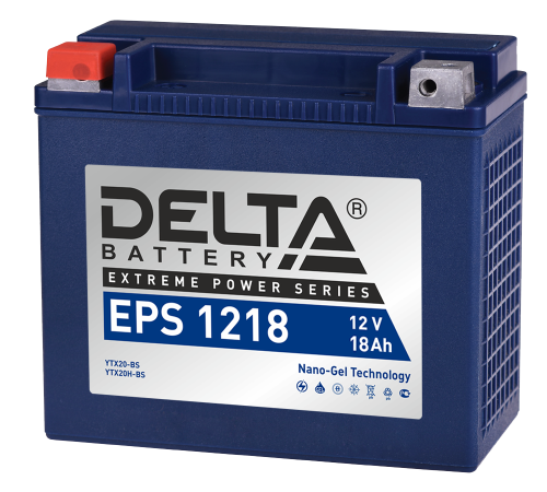 Стартерный аккумулятор Delta Battery EPS 1218 3401010090004