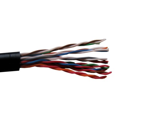 Кабель Lancable UTP10 cat.3 305м 0,40мм наружный черный LC MPC-3354.05.1H (54941)