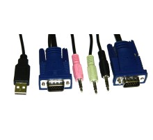 Кабель для KVM переключателя Netko USB 1.8м черный (совместим с переключателями: NCS-21UA NCS-41UA) NLVVUA1.8 (54963)