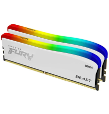 Оперативная память 32Gb DDR4 3600MHz Kingston Fury Beast RGB White KF436C18BWAK2/32